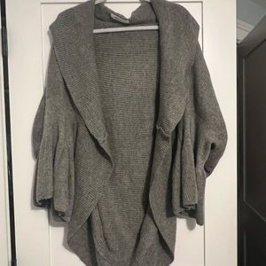 anthropologie sleeping on snow grey shawl